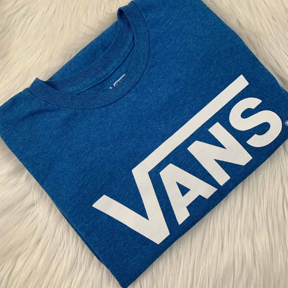 Vans light blue tee shirt